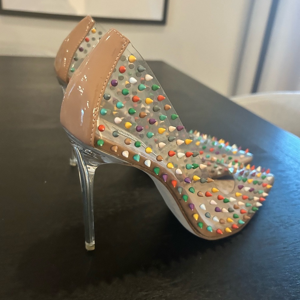 Steve Madden Multicolor Studded Heels - Picture 5 of 5